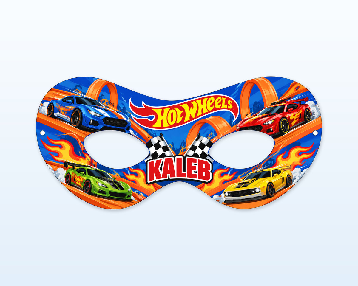 Hot Wheels Theme Personalized Eye Mask - showcase