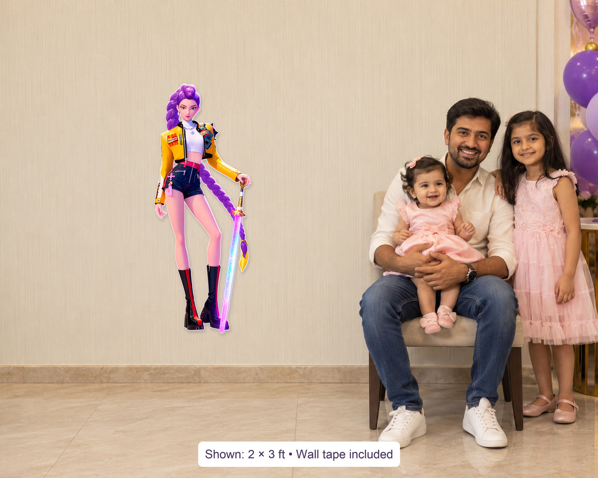 K-Pop Demon Hunters Theme Cutout KPD-03 - in use