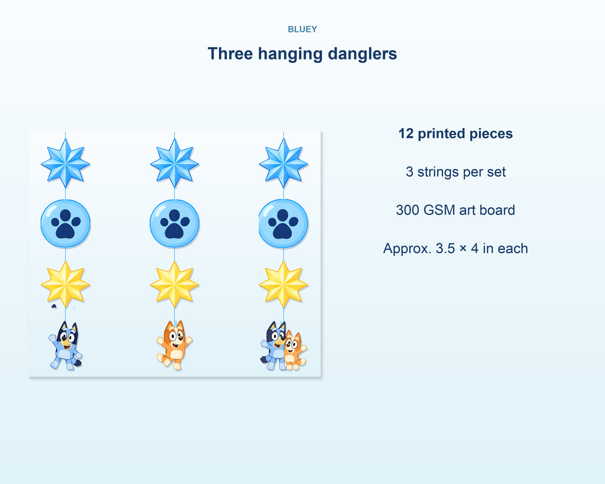 Bluey Theme Dangler - product details