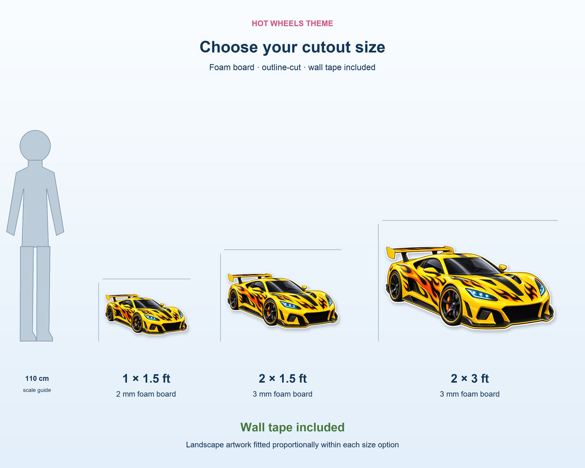 Hot Wheels Theme Cutout HWL-04 - product details