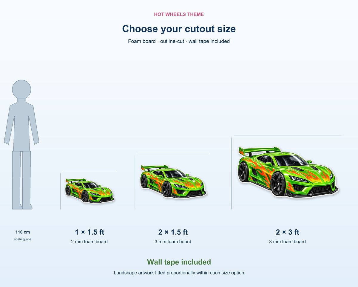 Hot Wheels Theme Cutout HWL-03 - product details