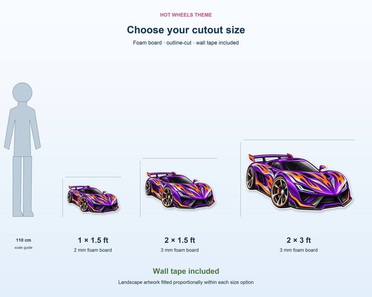Hot Wheels Theme Cutout HWL-06 - product details