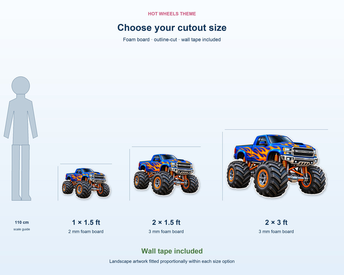 Hot Wheels Theme Cutout HWL-13 - product details