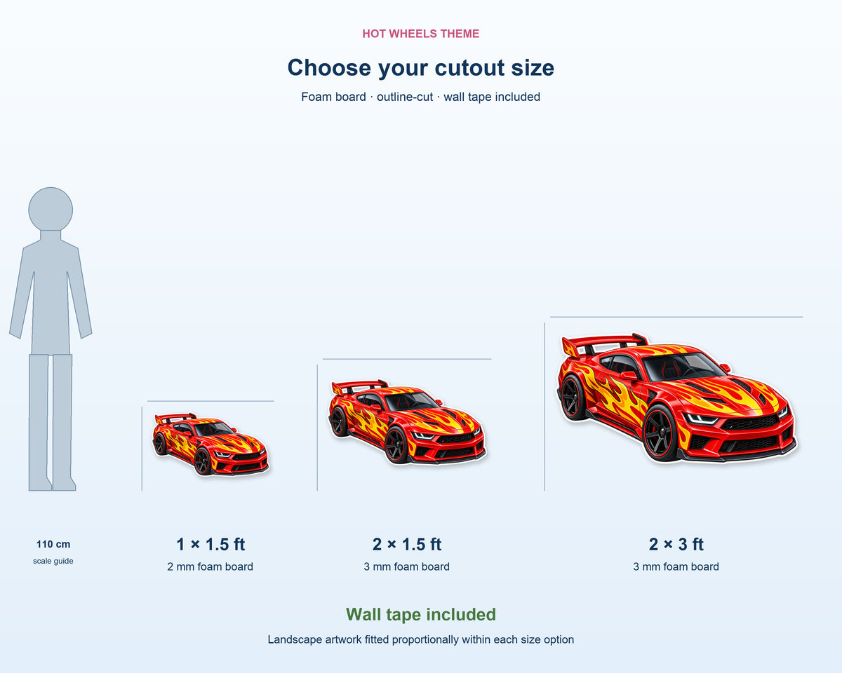 Hot Wheels Theme Cutout HWL-01 - product details