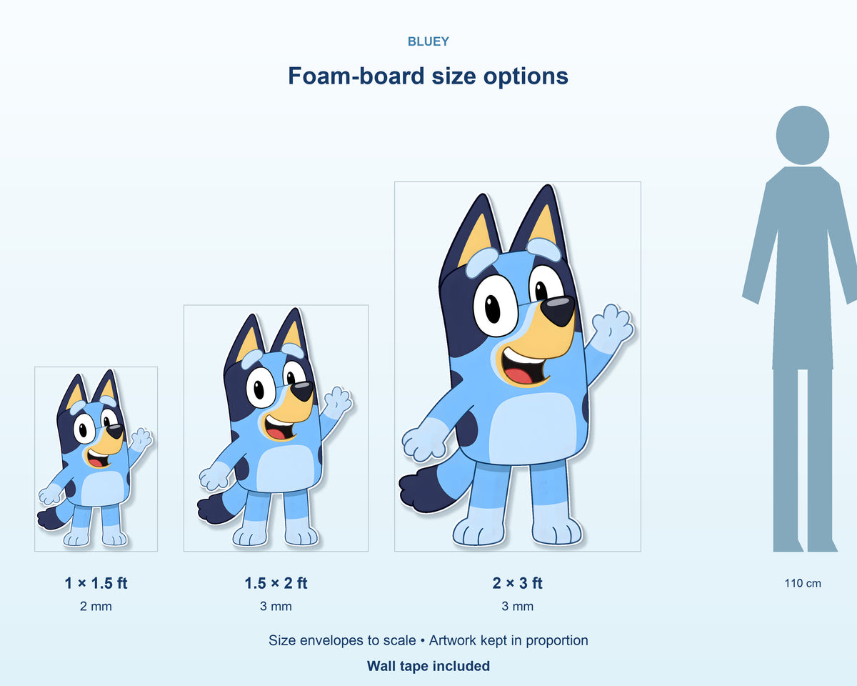 Bluey Theme Cutout BLY-08 - product details