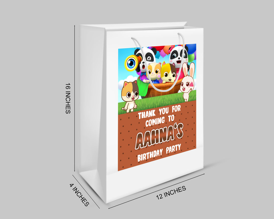 Baby Bus Theme Oversized Return Gift Bag