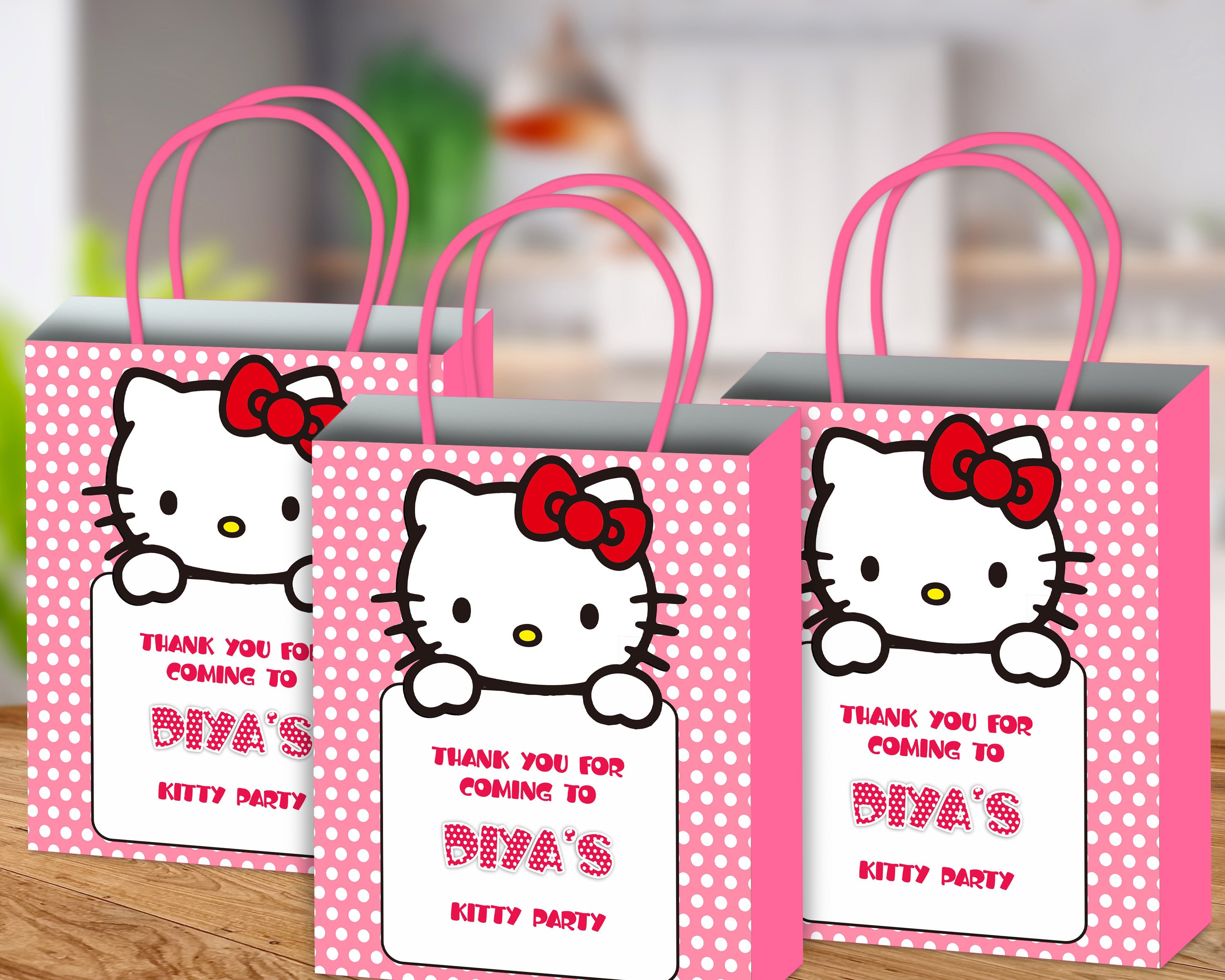 Hello Kitty Theme Return Gift Bag Kids birthday party – Party
