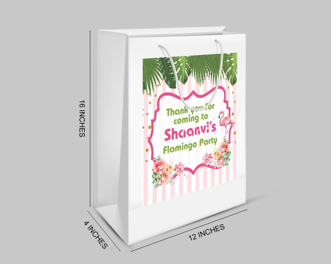 Flamingo Theme Oversized Return Gift Bag