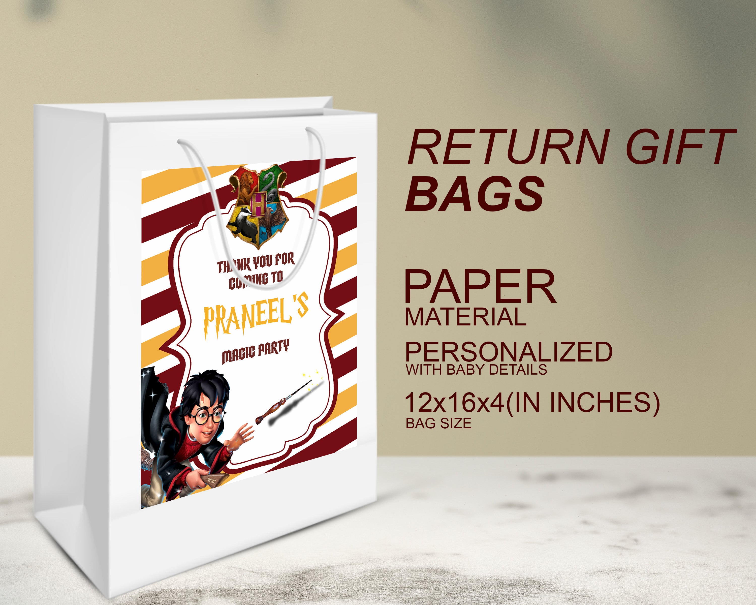 Harry Potter Theme Oversized Return Gift Bag - image 2 of 5 | Party Supplies India