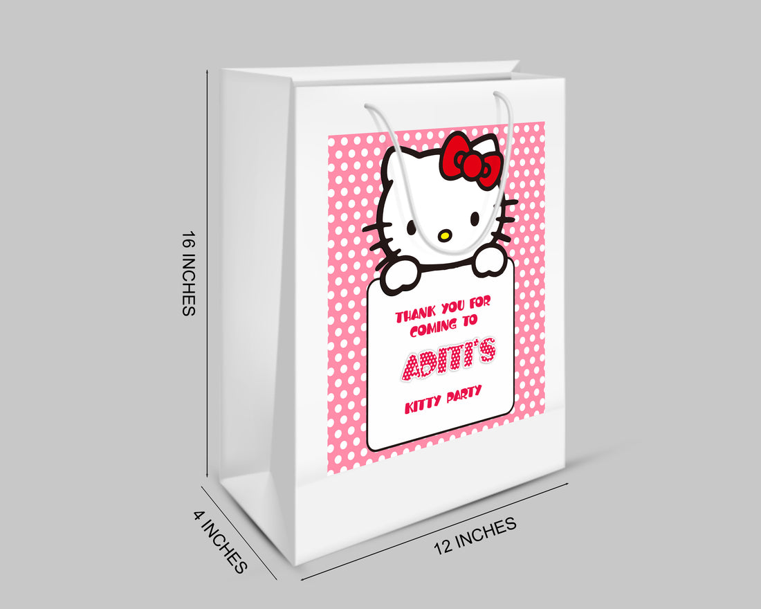 Hello Kitty Theme Oversized Return Gift Bag