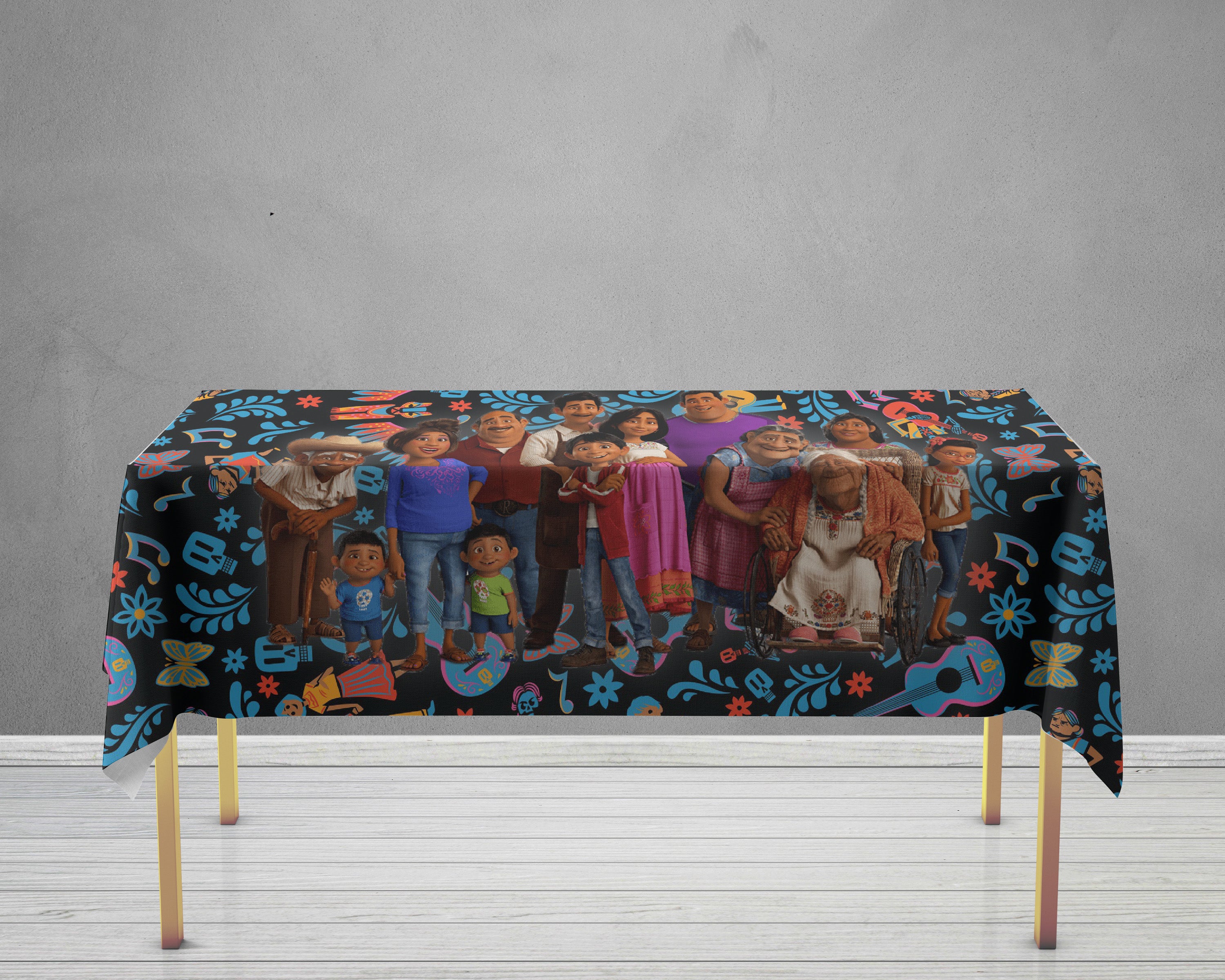 Coco Theme Cake Tablecover