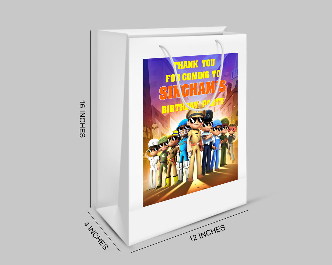 Little Singham Theme Oversized Return Gift Bag