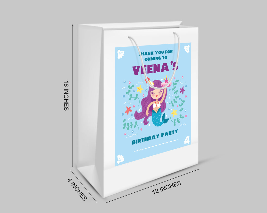 Mermaid Theme Oversized Return Gift Bag
