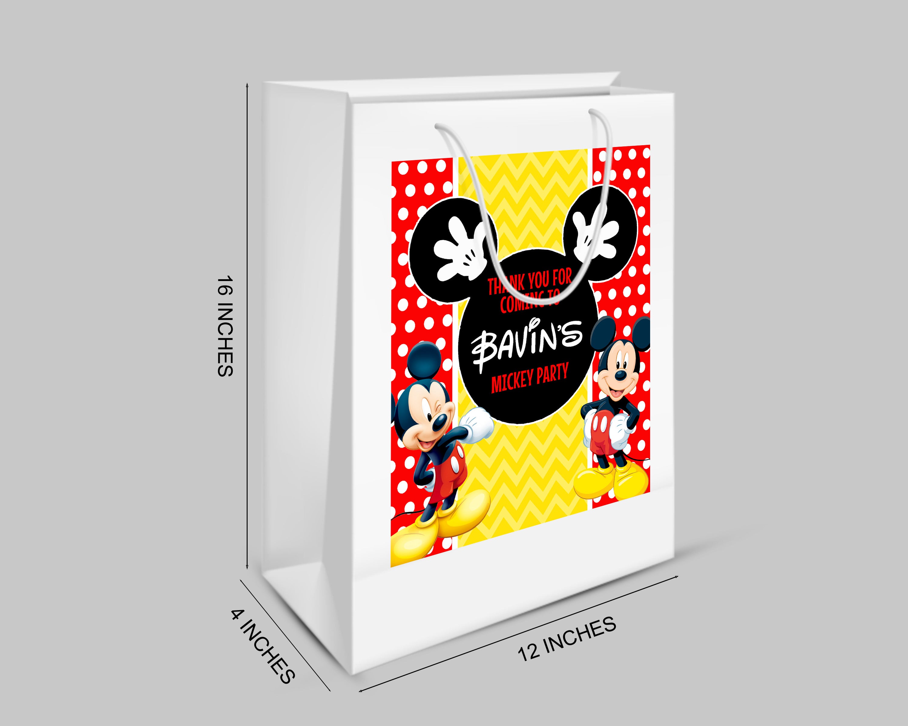 Mickey Mouse Theme Oversized Return Gift Bag - image 2 of 5 | Party Supplies India