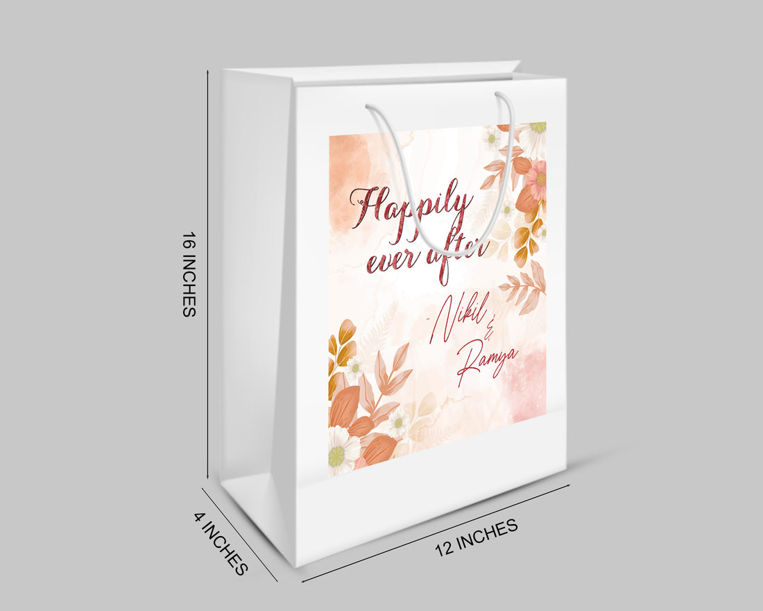 Wedding Theme Customized Oversized Return Gift Bag