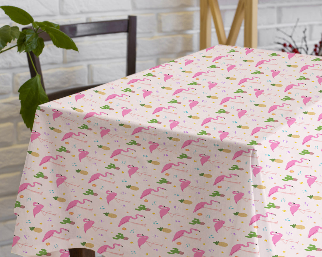 Flamingo Theme Cake Tablecover