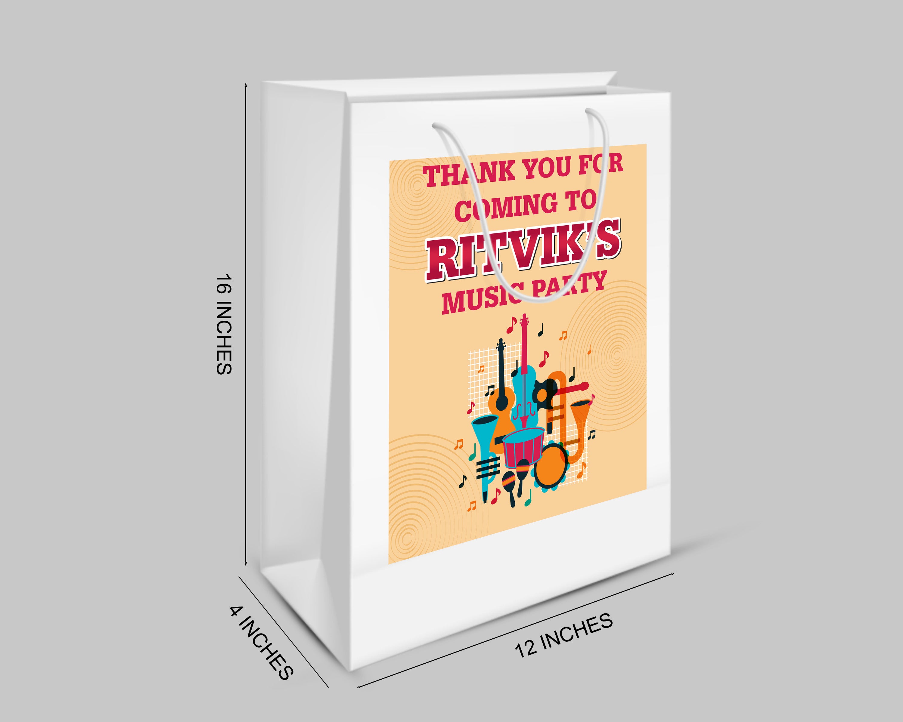 Music Theme Oversized Return Gift Bag - image 2 of 5 | Party Supplies India