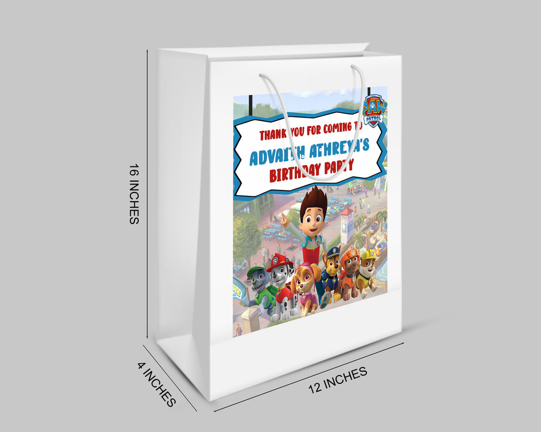 Paw Patrol Oversized Return Gift Bag