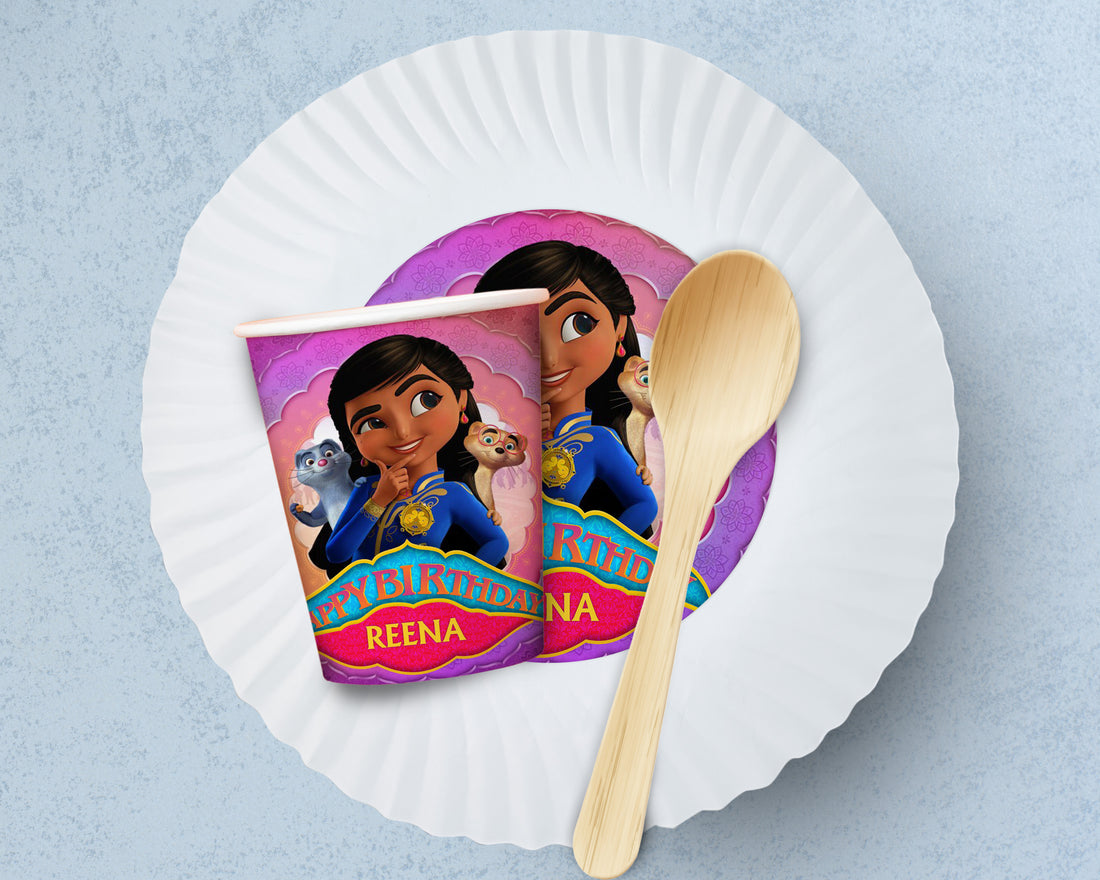 Mira The Royal Detective Theme Party Cups and Plates Combo