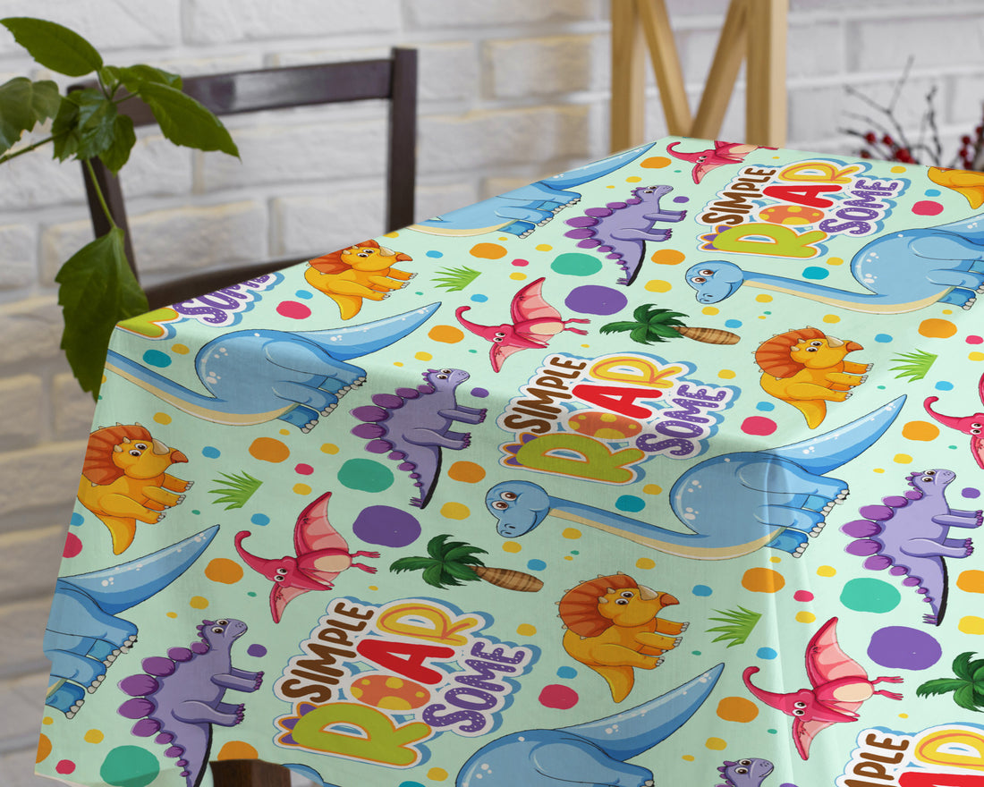 Dinosaur Theme Cake Tablecover