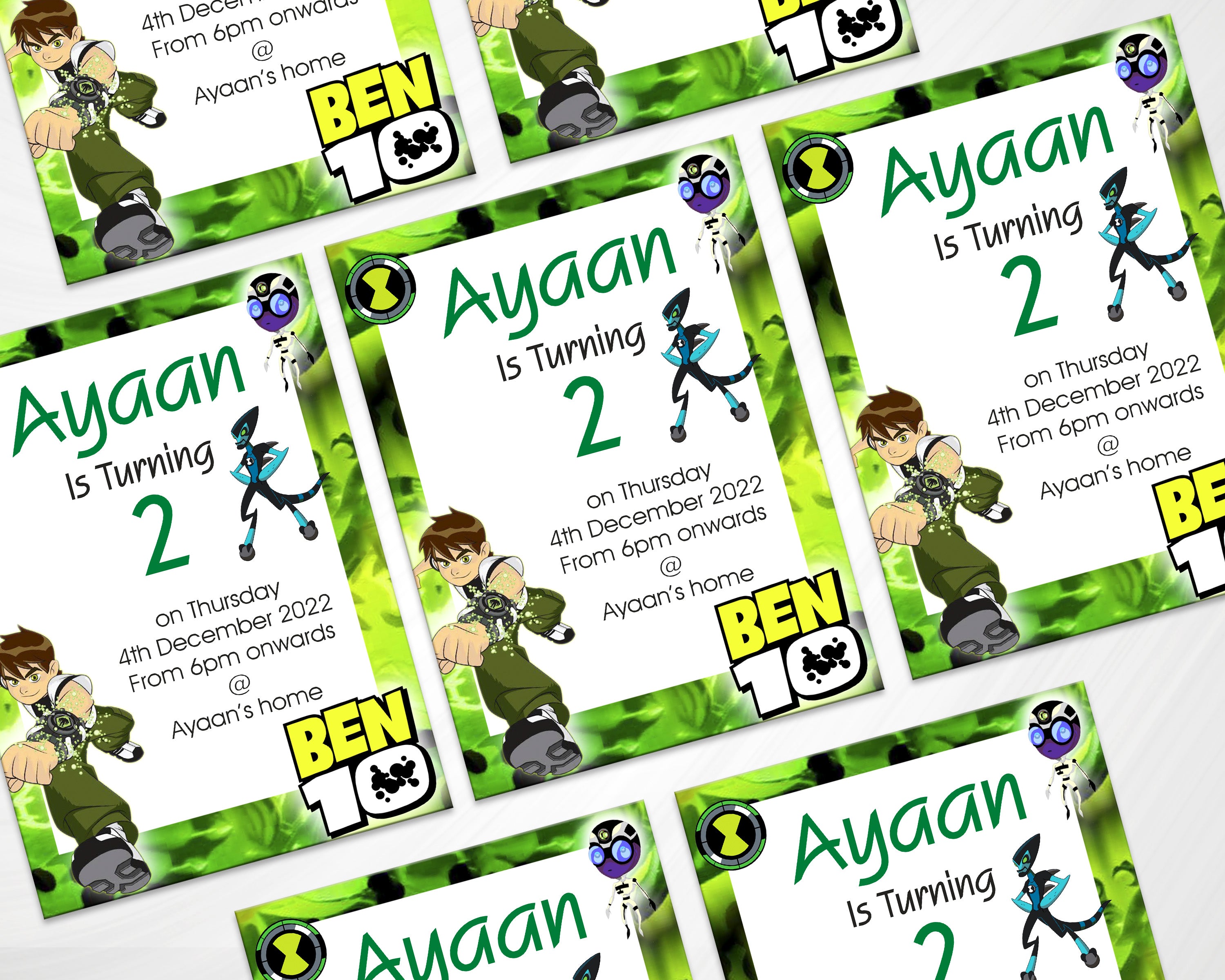 Ben 10 Theme Invite