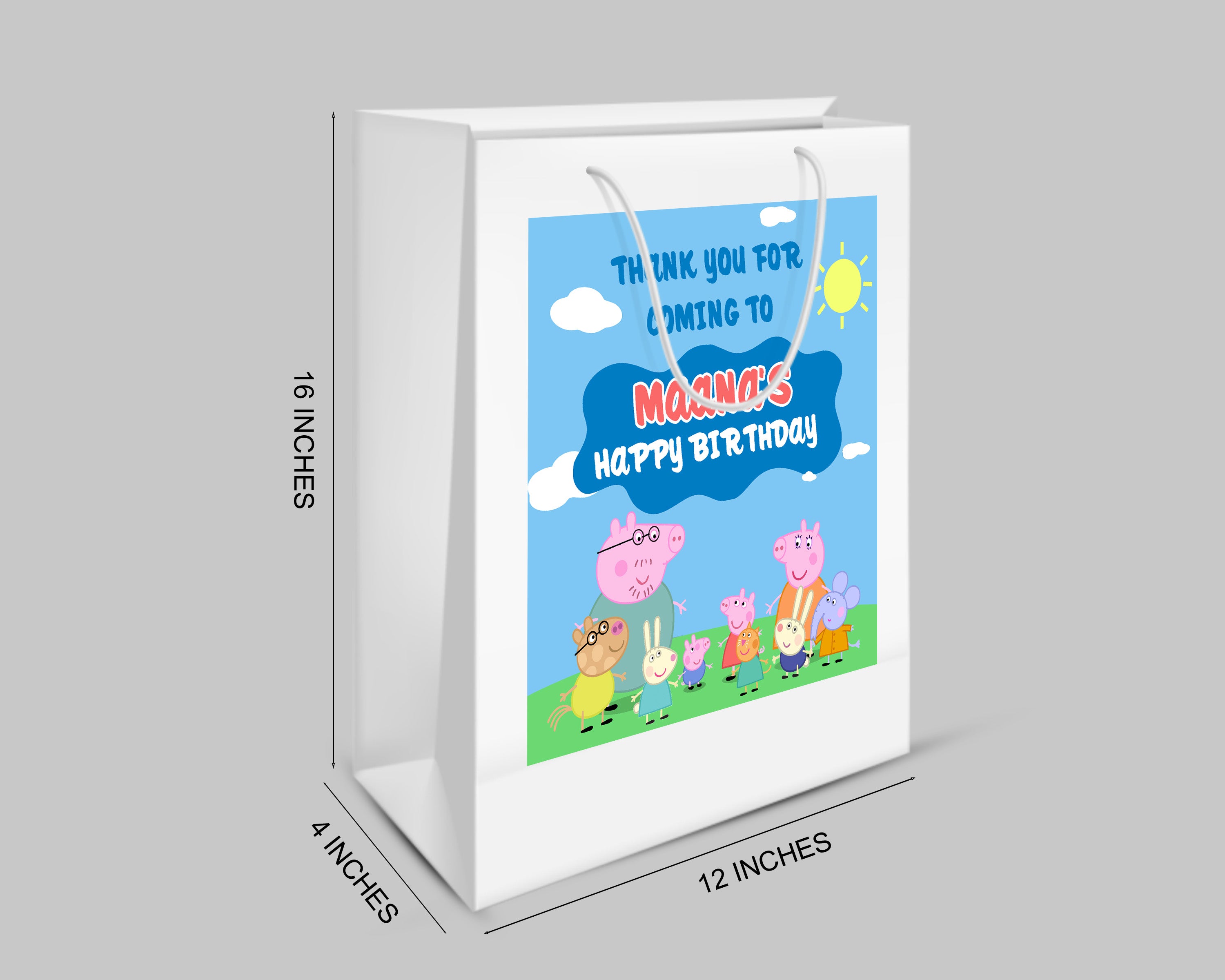 Peppa Pig Boy Theme Oversized Return Gift Bag