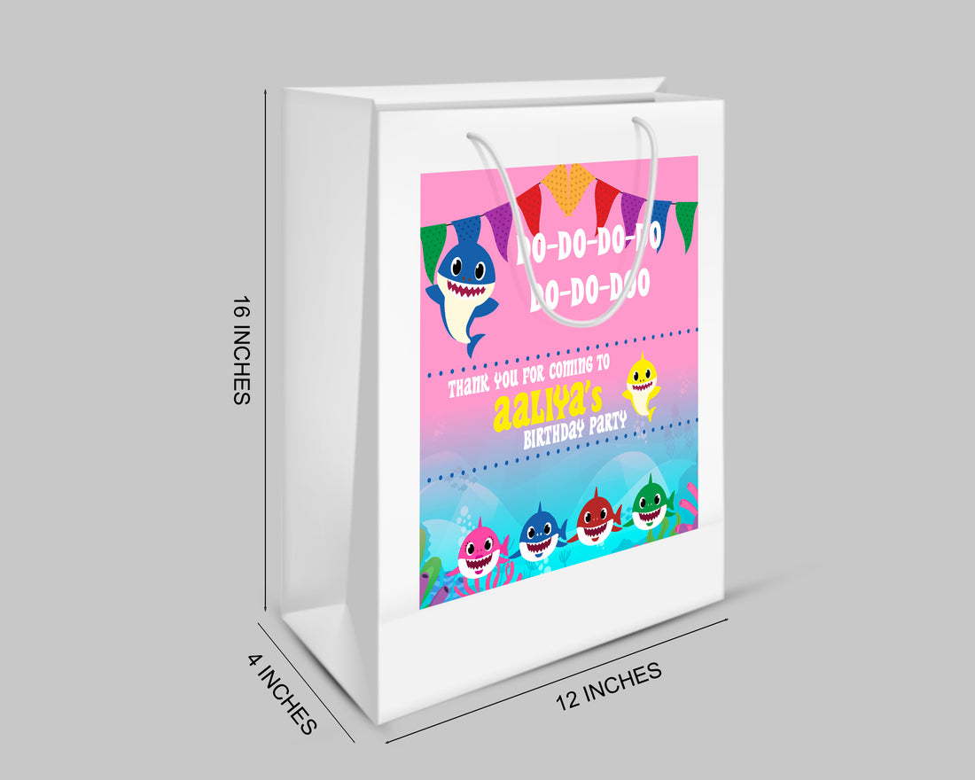 Shark Girl Theme Oversized Return Gift Bag