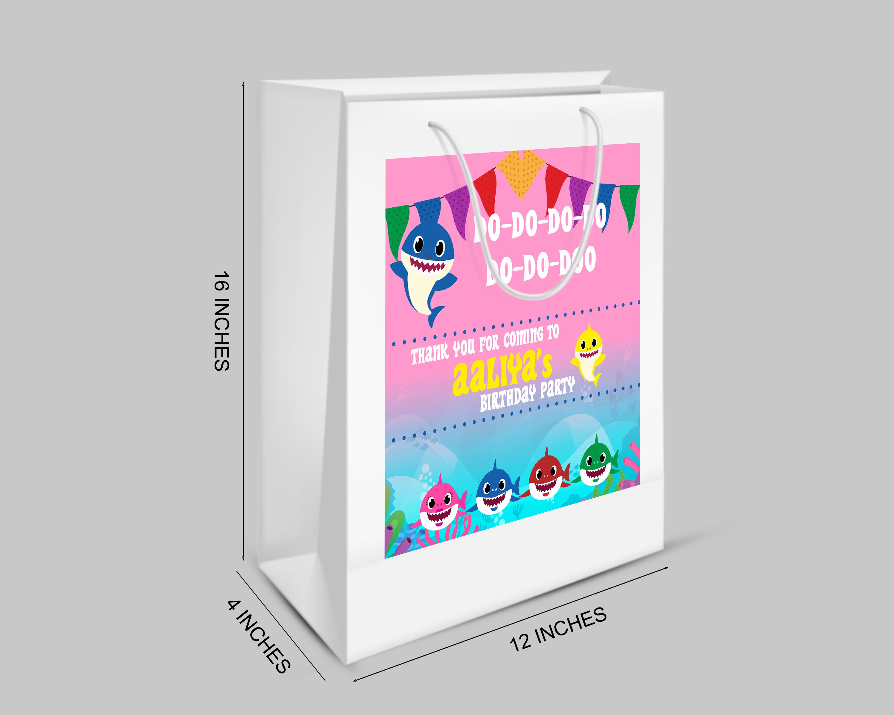 Shark Girl Theme Oversized Return Gift Bag - image 2 of 5 | Party Supplies India