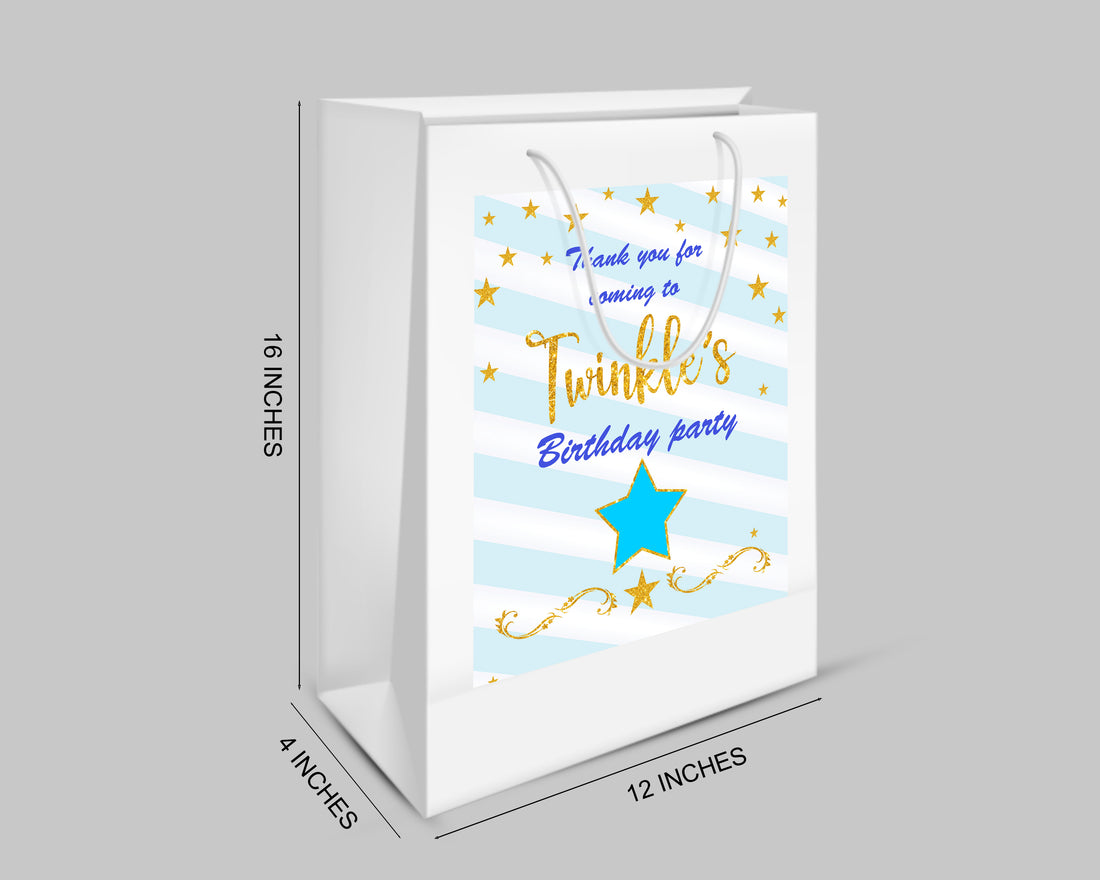 Twinkle Twinkle Little Star Girl Theme Oversized Return Gift Bag