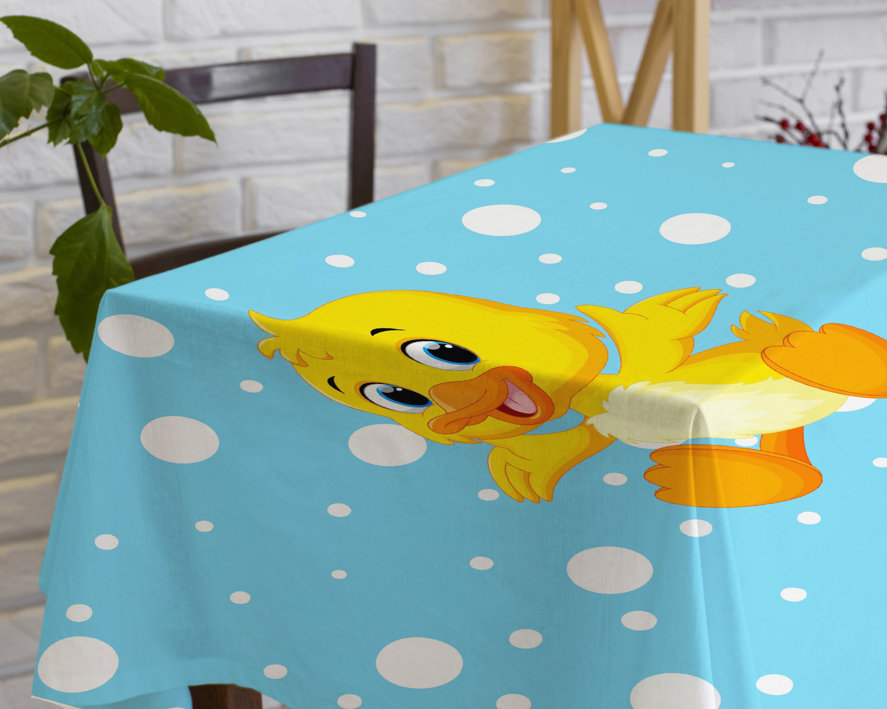 Duck Boy Theme Cake Tablecover