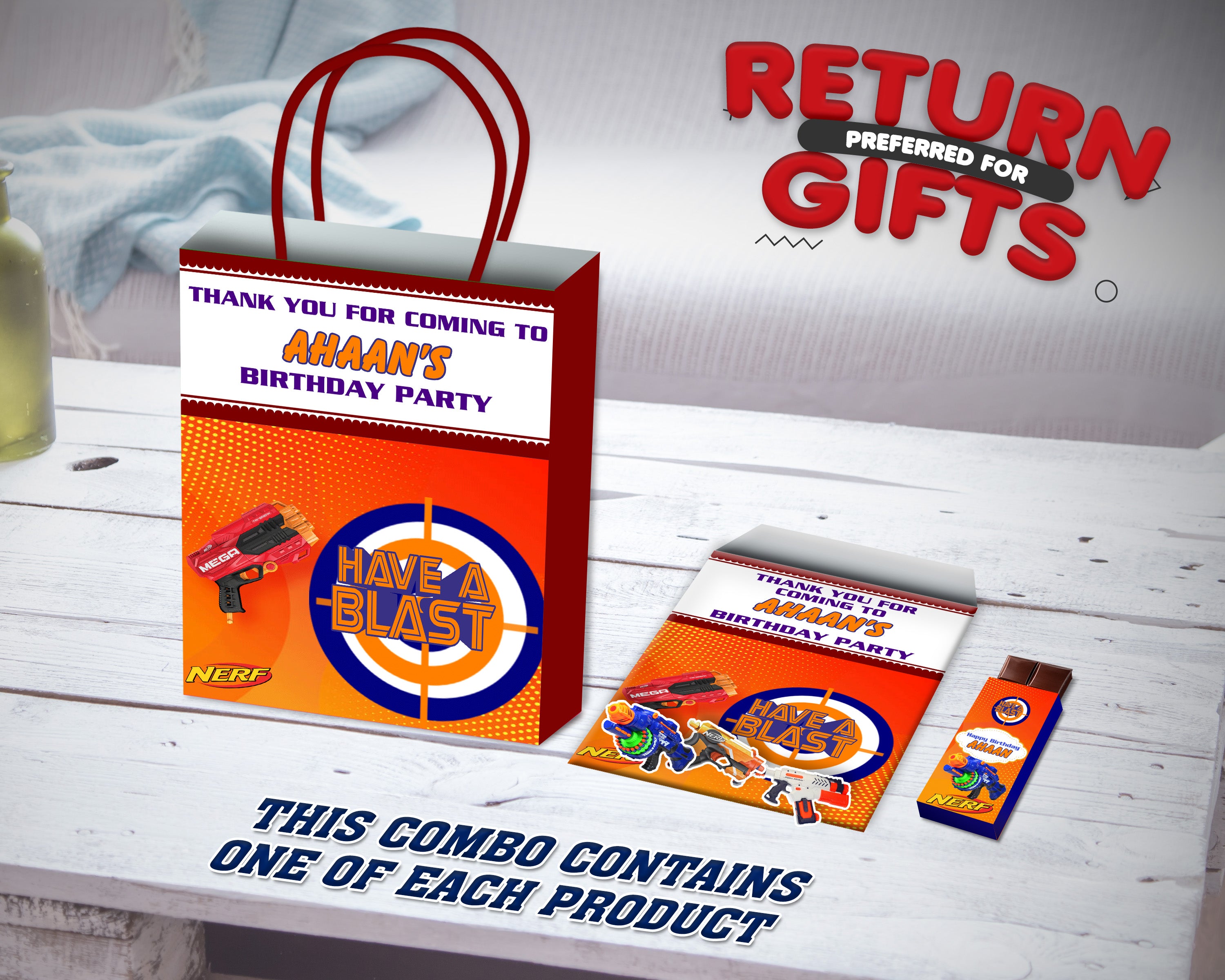 PSI Nerf Theme Return Gift Combo