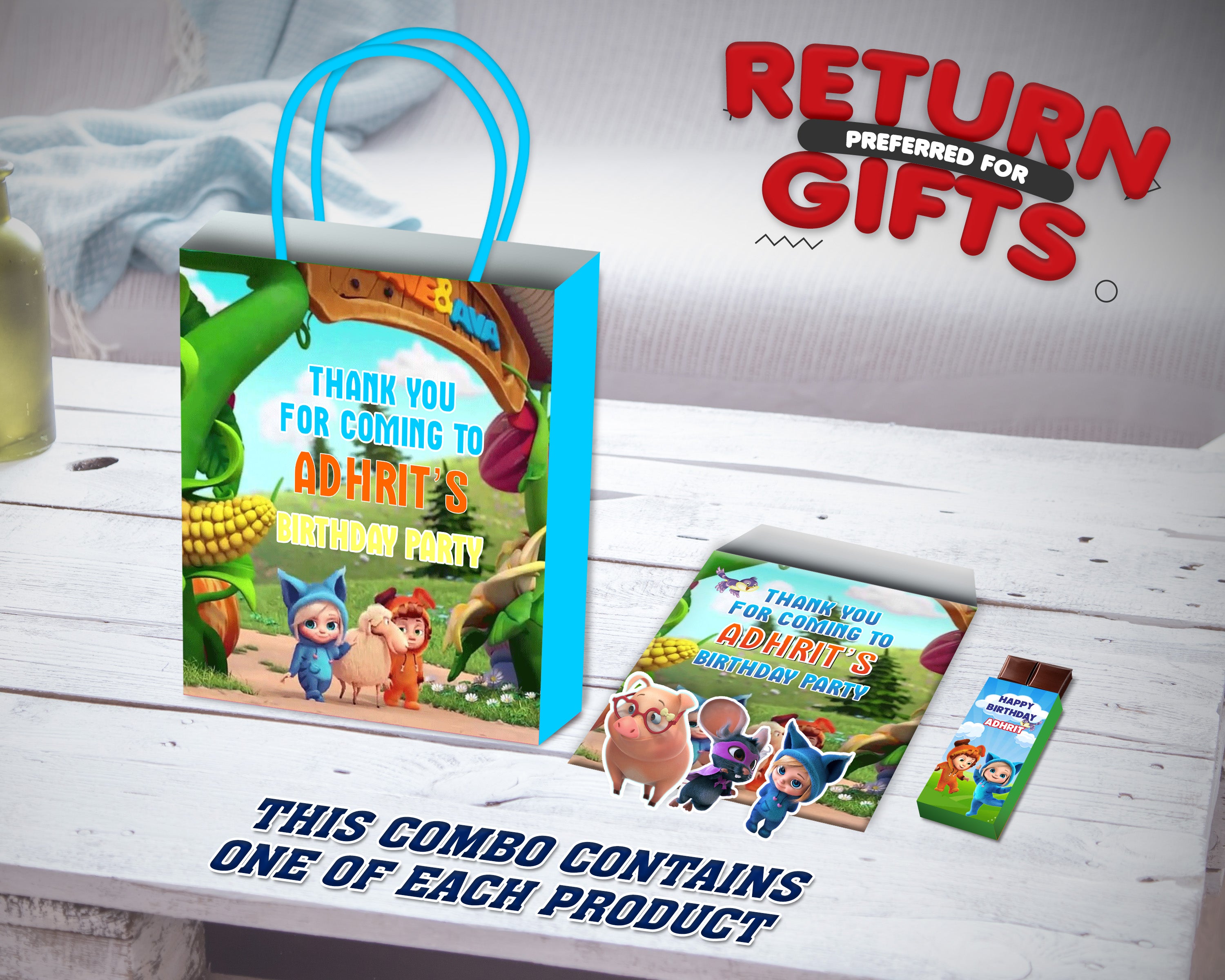 Dave and Ava Theme Return Gift Combo