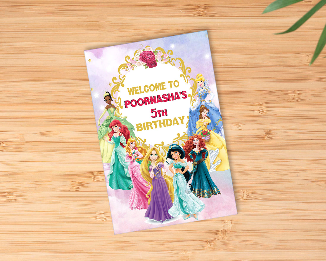 Princess Theme Welcome Board