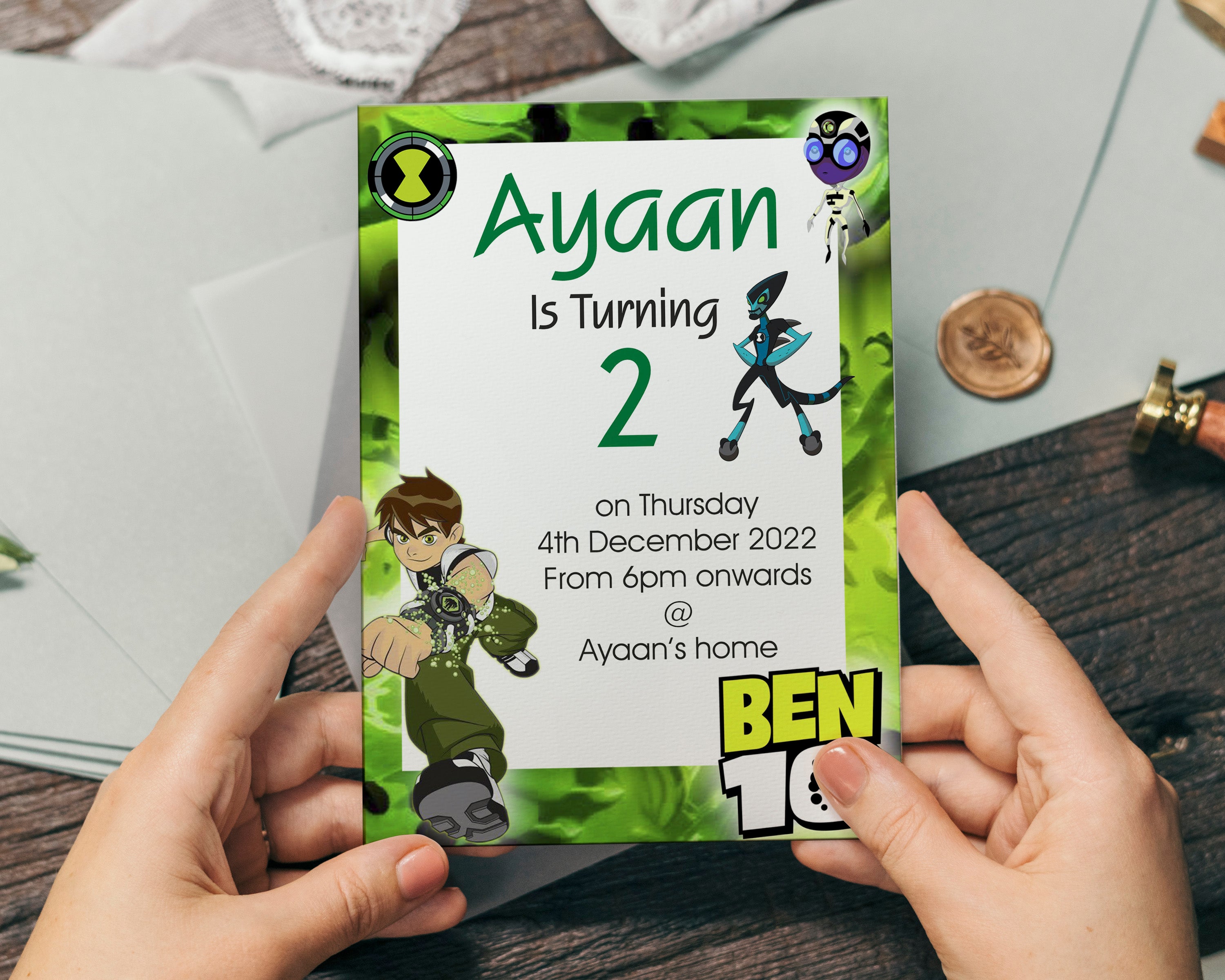 Ben 10 Theme Invite