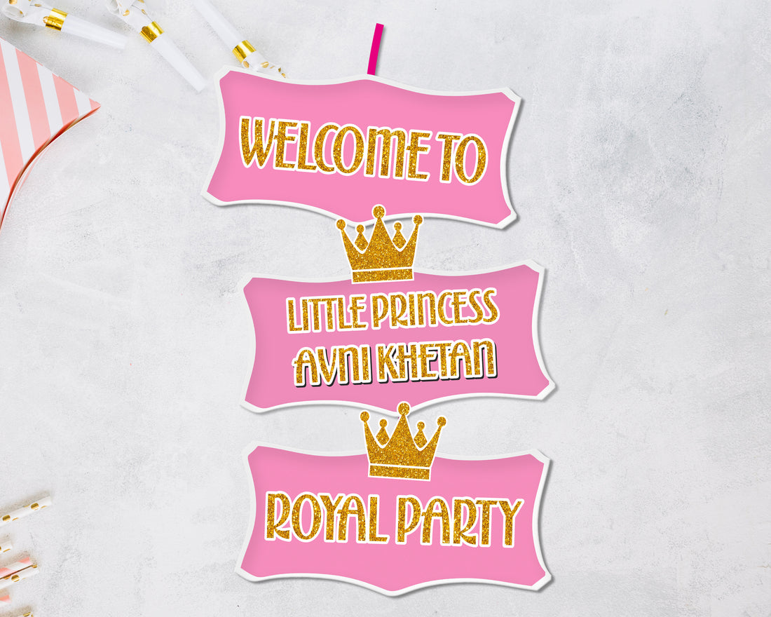 Princess Theme Customized Door Poster