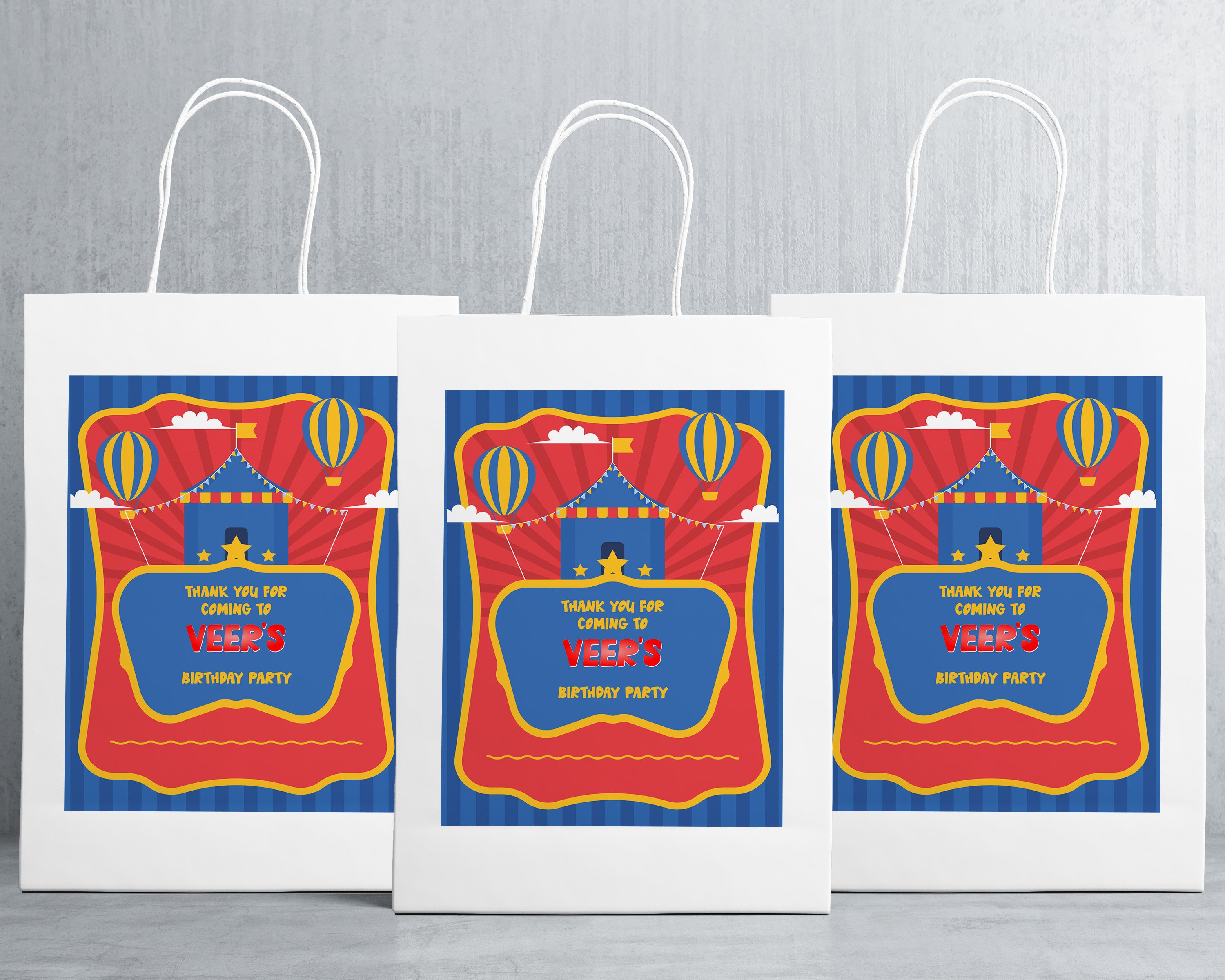 Circus Theme Oversized Return Gift Bag