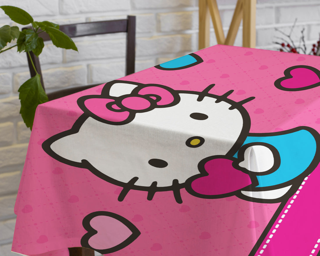 Hello Kitty Theme Cake Tablecover
