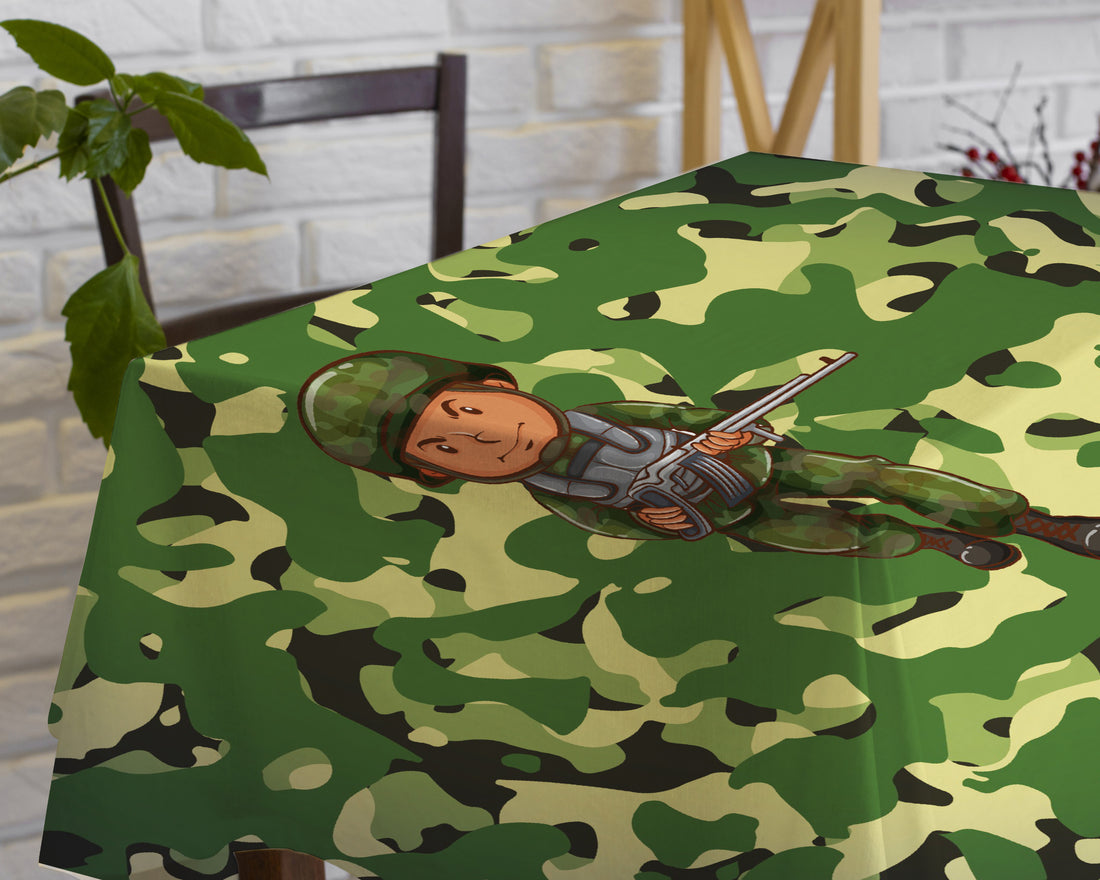 PSI Military theme Cake Tablecover