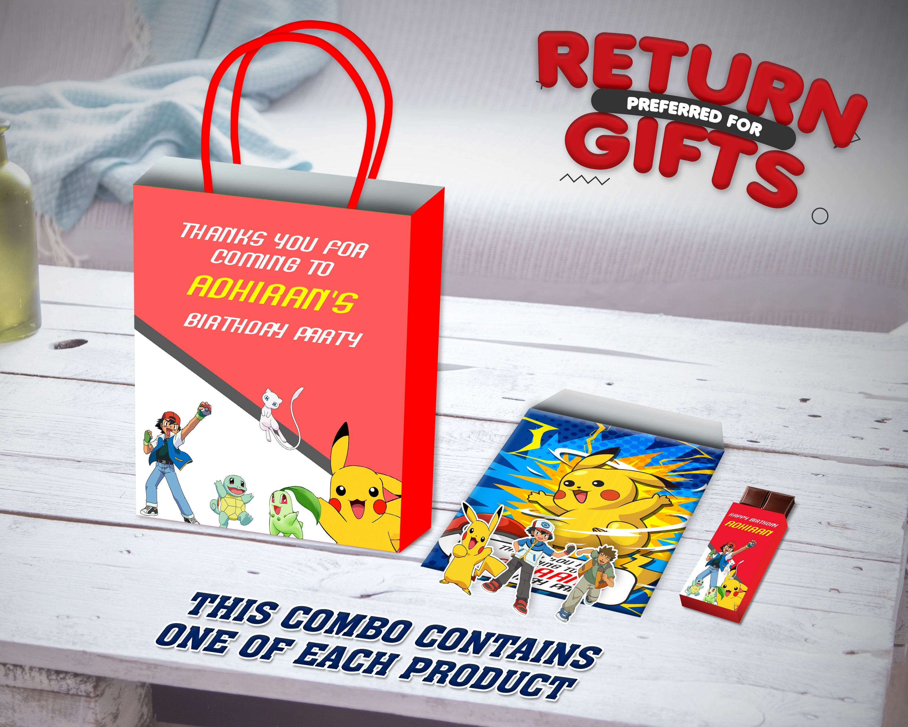 Pokemon Theme Return Gift Combo