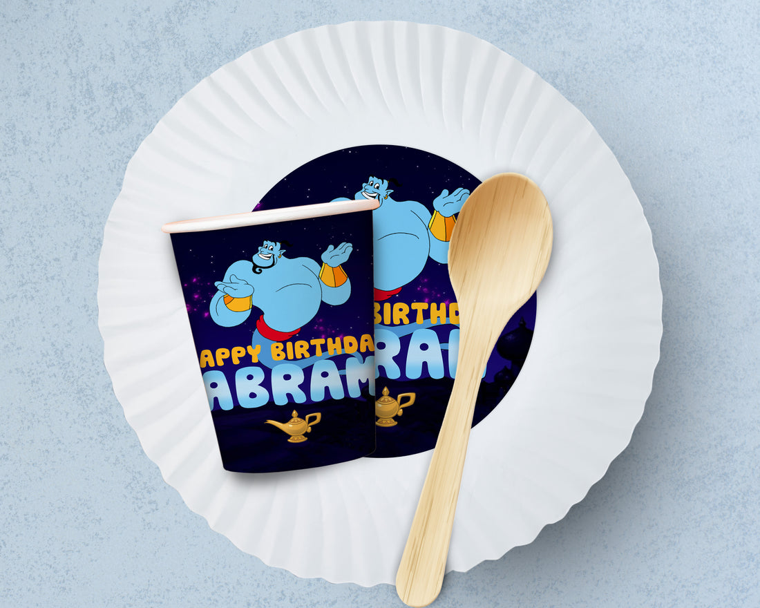 Aladdin Theme Party Cups and Plates Combo