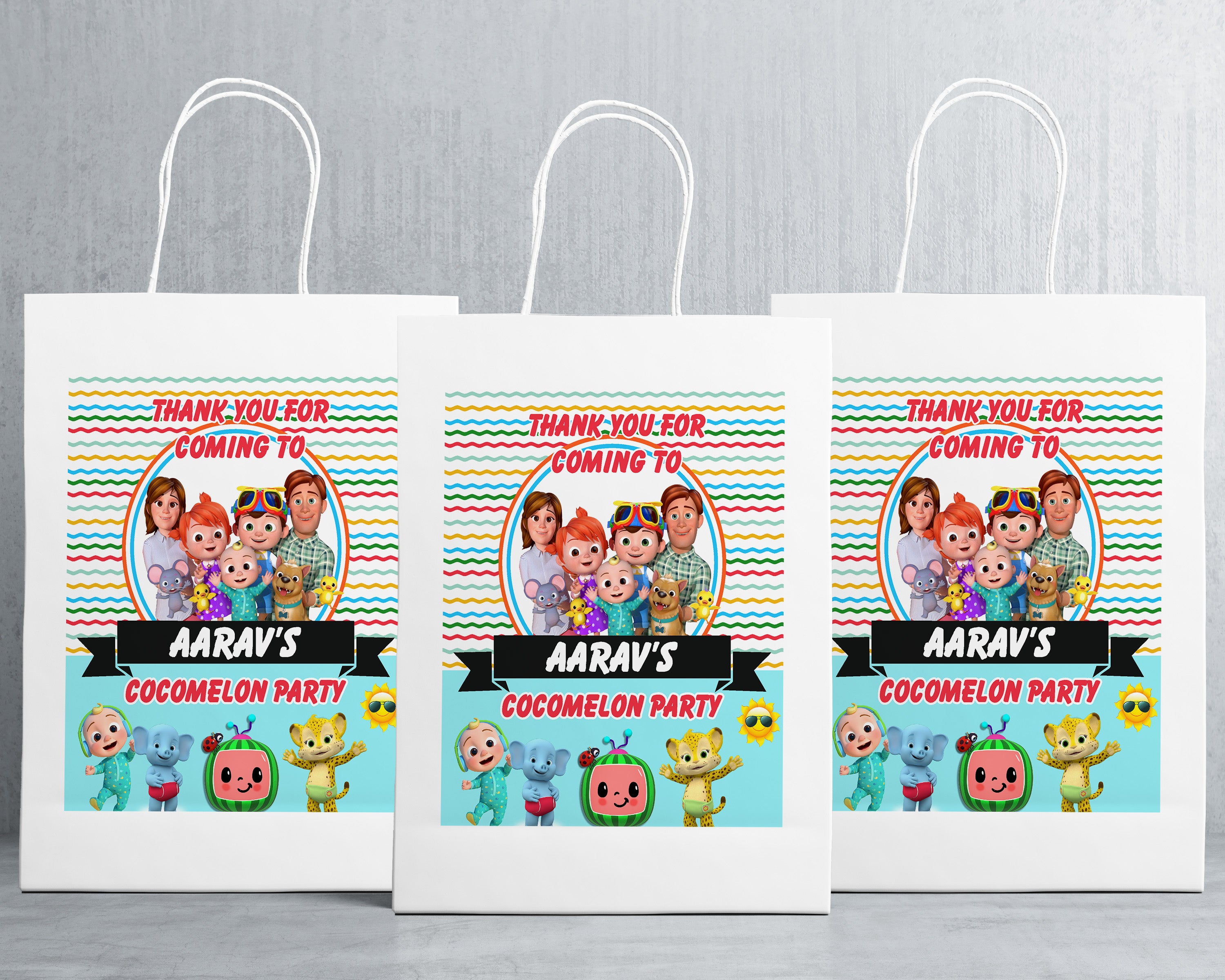 Cocomelon Boy Theme Oversized Return Gift Bag - image 1 of 5 | Party Supplies India