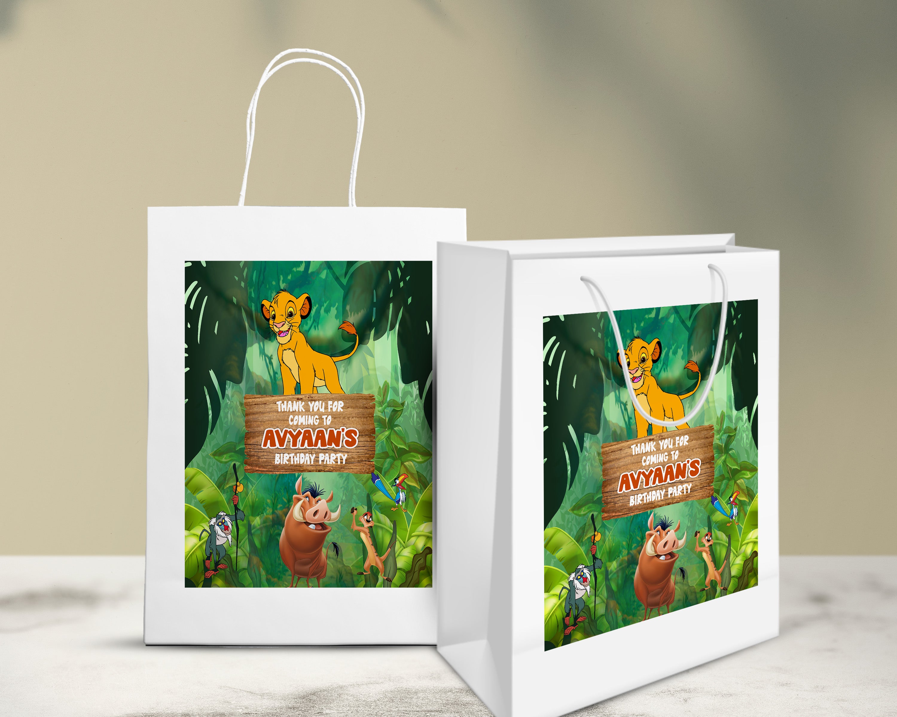 Lion King Theme Oversized Return Gift Bag