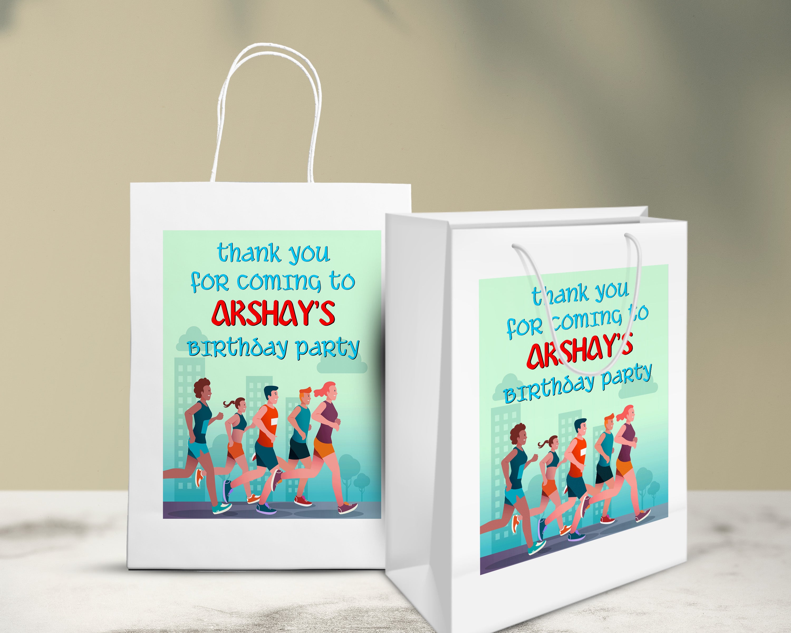 Marathon Theme Oversized Return Gift Bag - image 5 of 5 | Party Supplies India