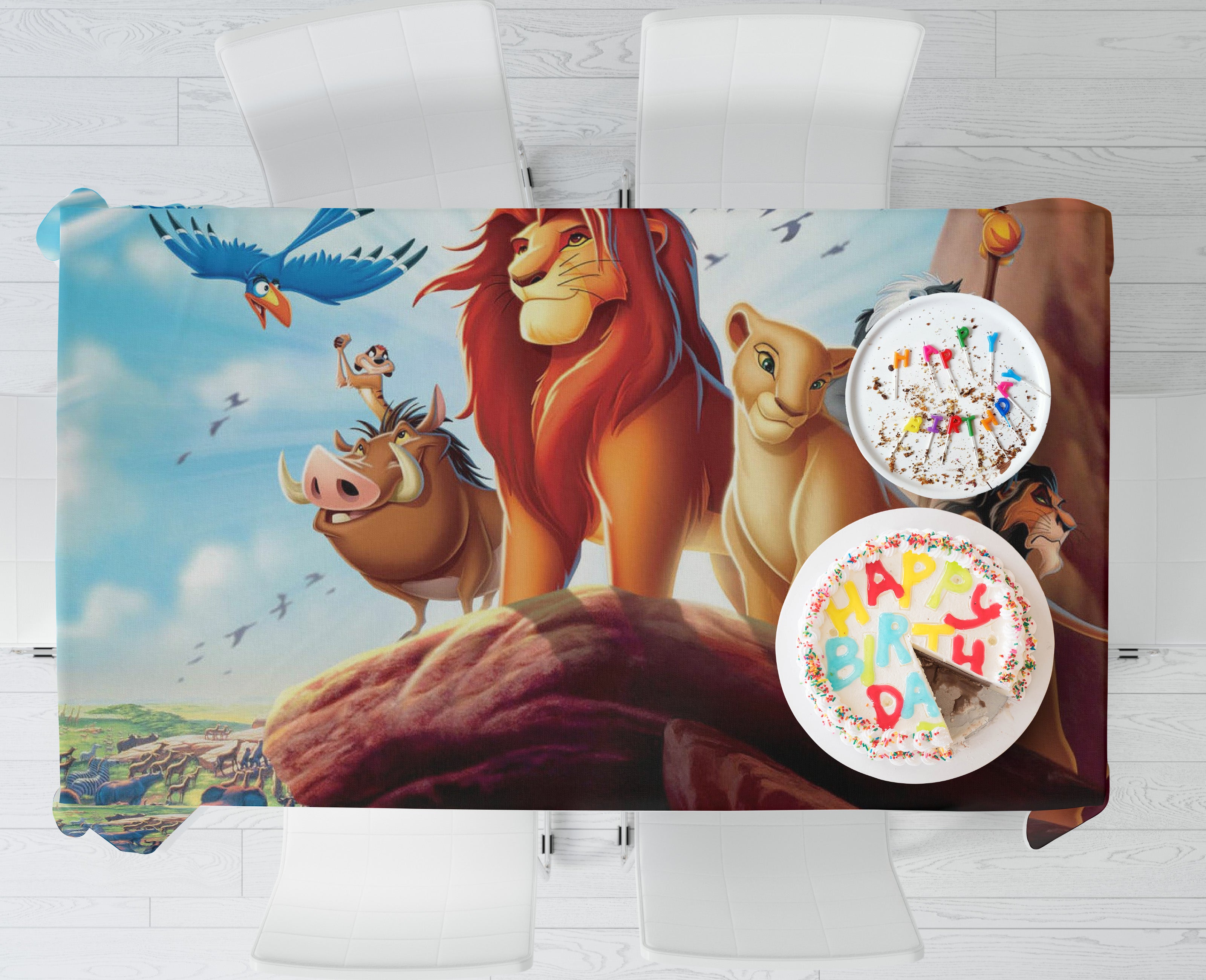 PSI Lion King Theme Cake Tablecover