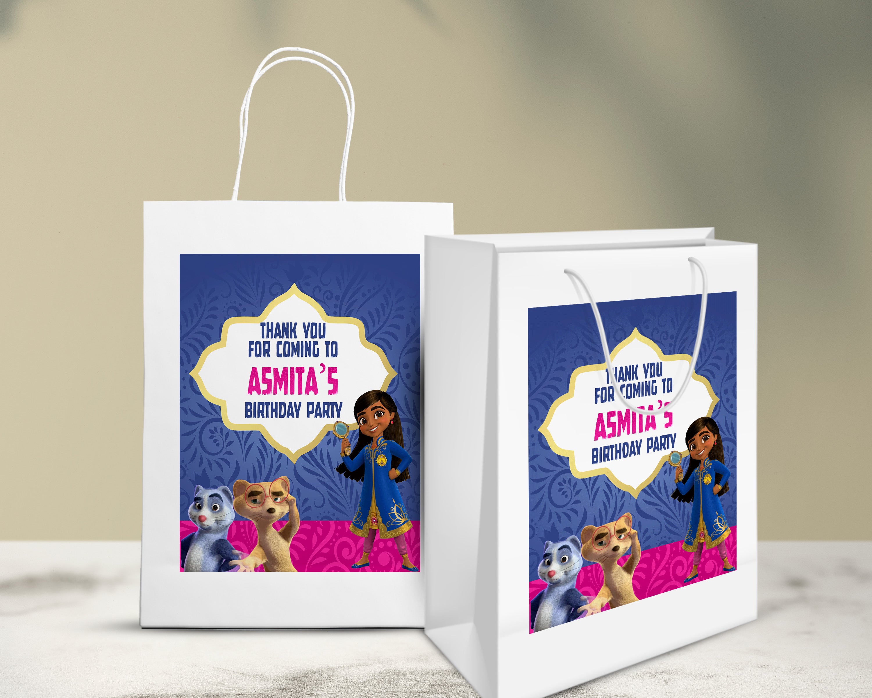 Mira the Royal Detective Theme Oversized Return Gift Bag - image 5 of 5 | Party Supplies India