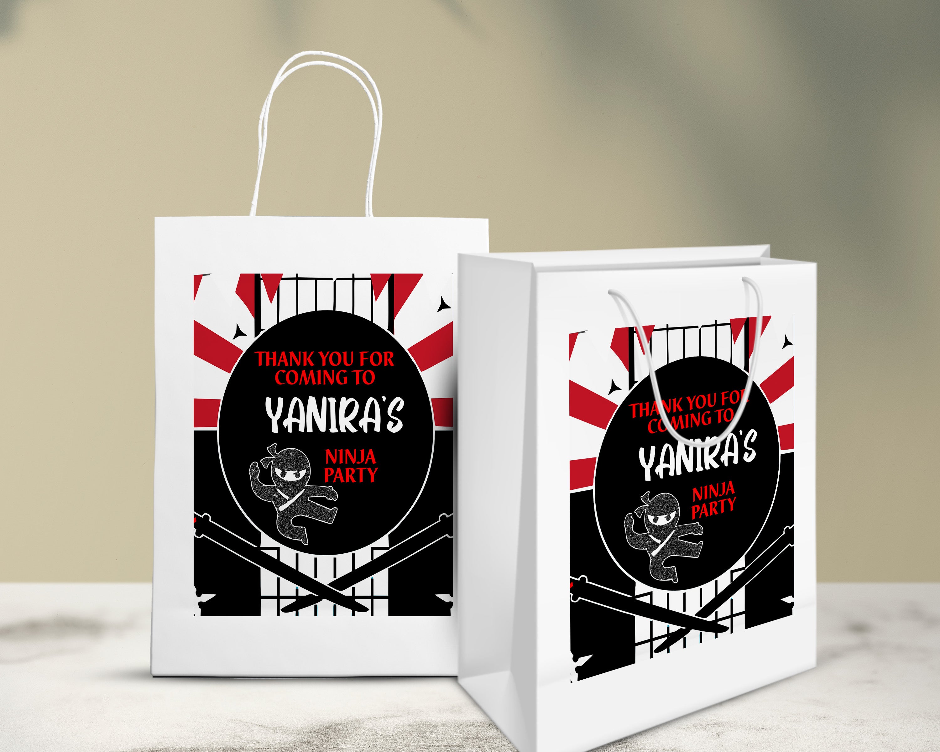 Ninja Theme Oversized Return Gift Bag