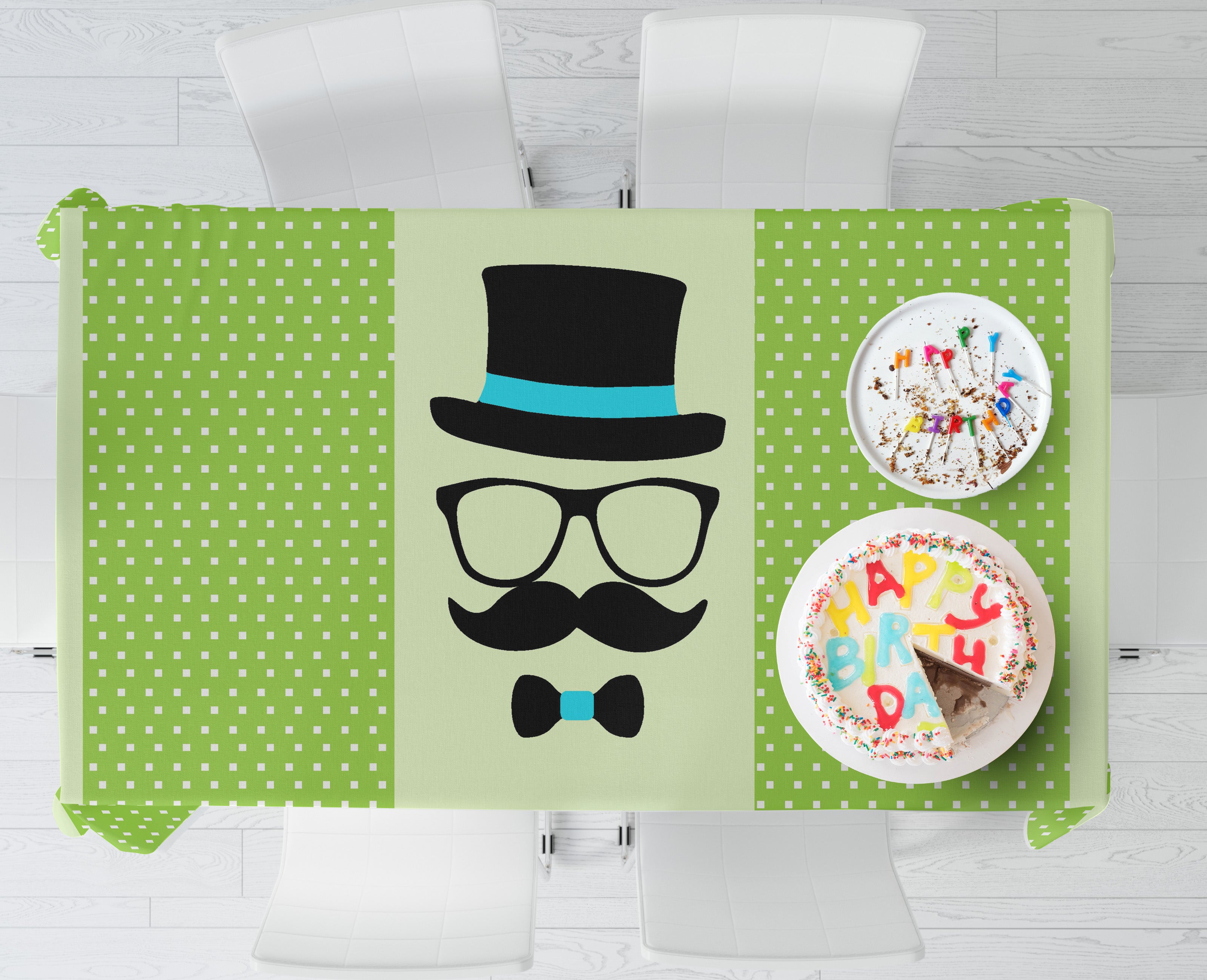 Little Man theme Cake Tablecover