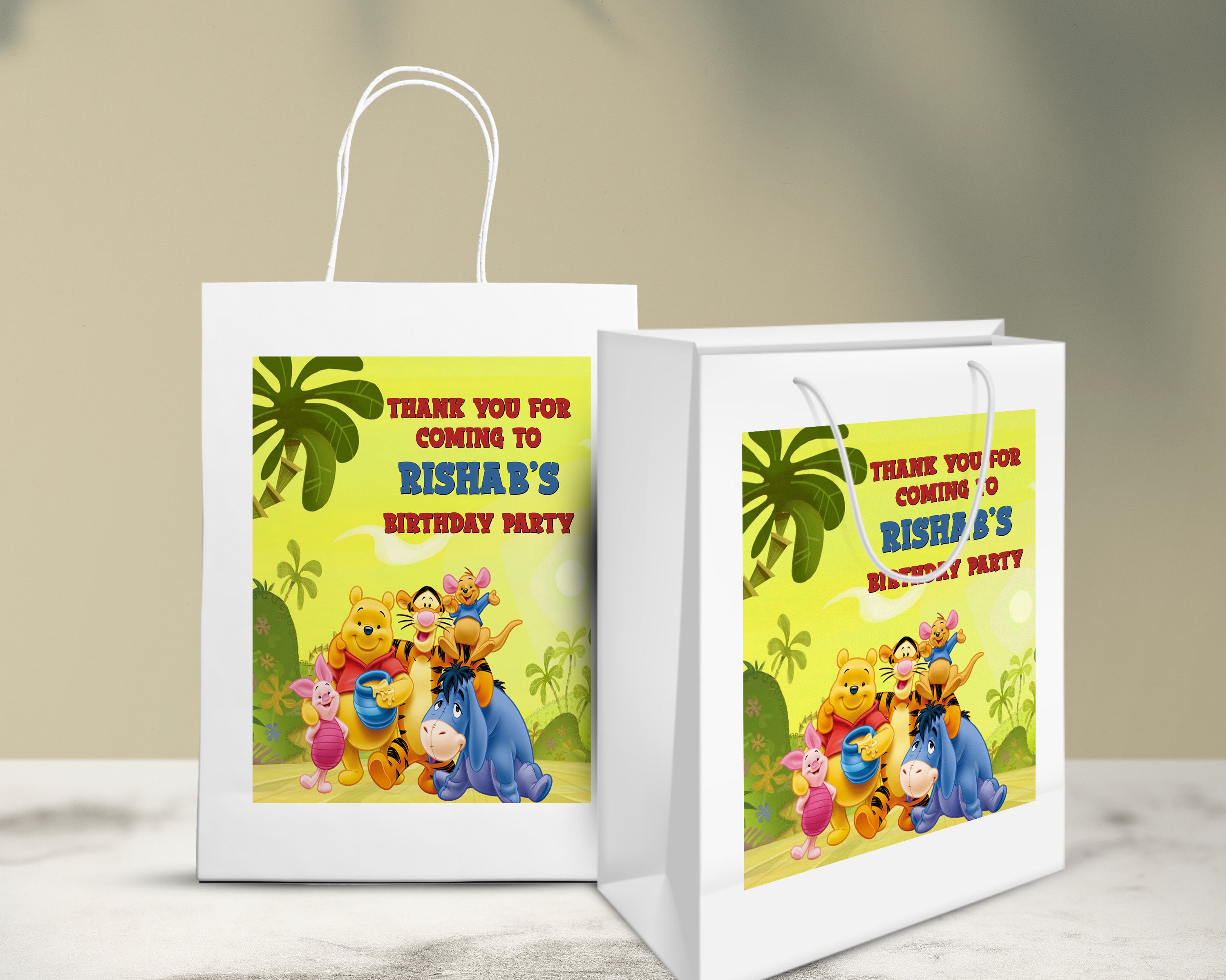 Winnie The Pooh Theme Oversized Return Gift Bag - image 5 of 5 | Party Supplies India