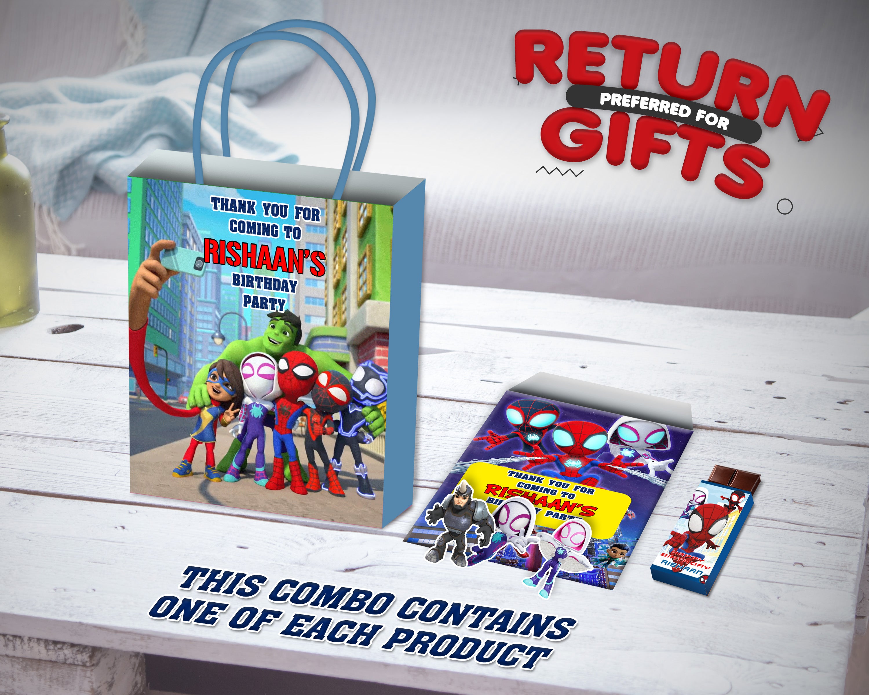 Spidey Theme Return Gift Combo