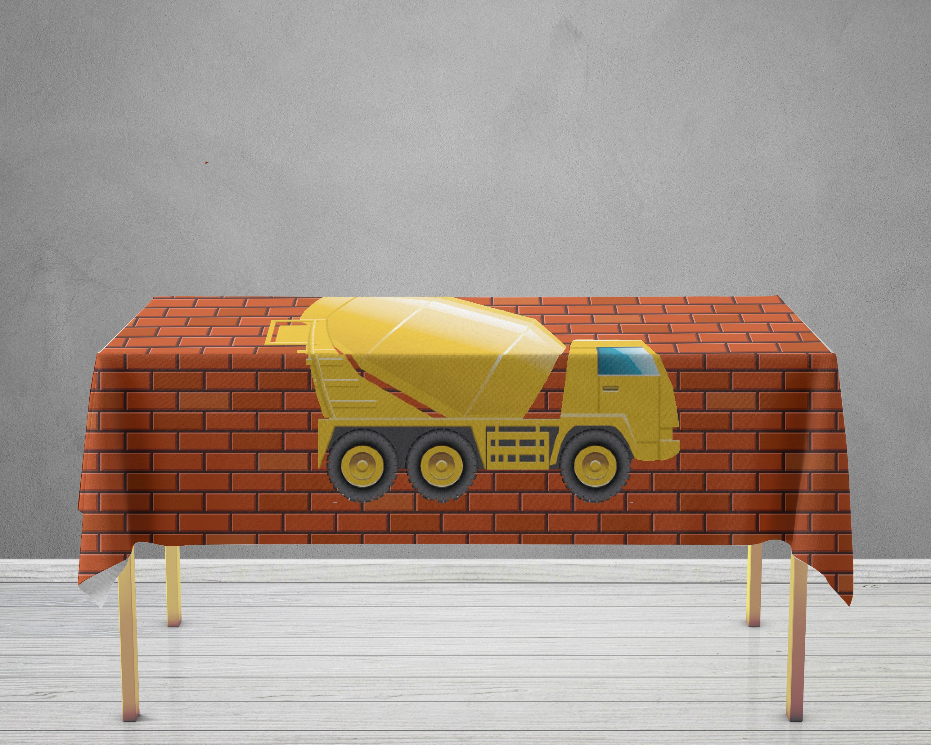 Construction Theme Cake Tablecover